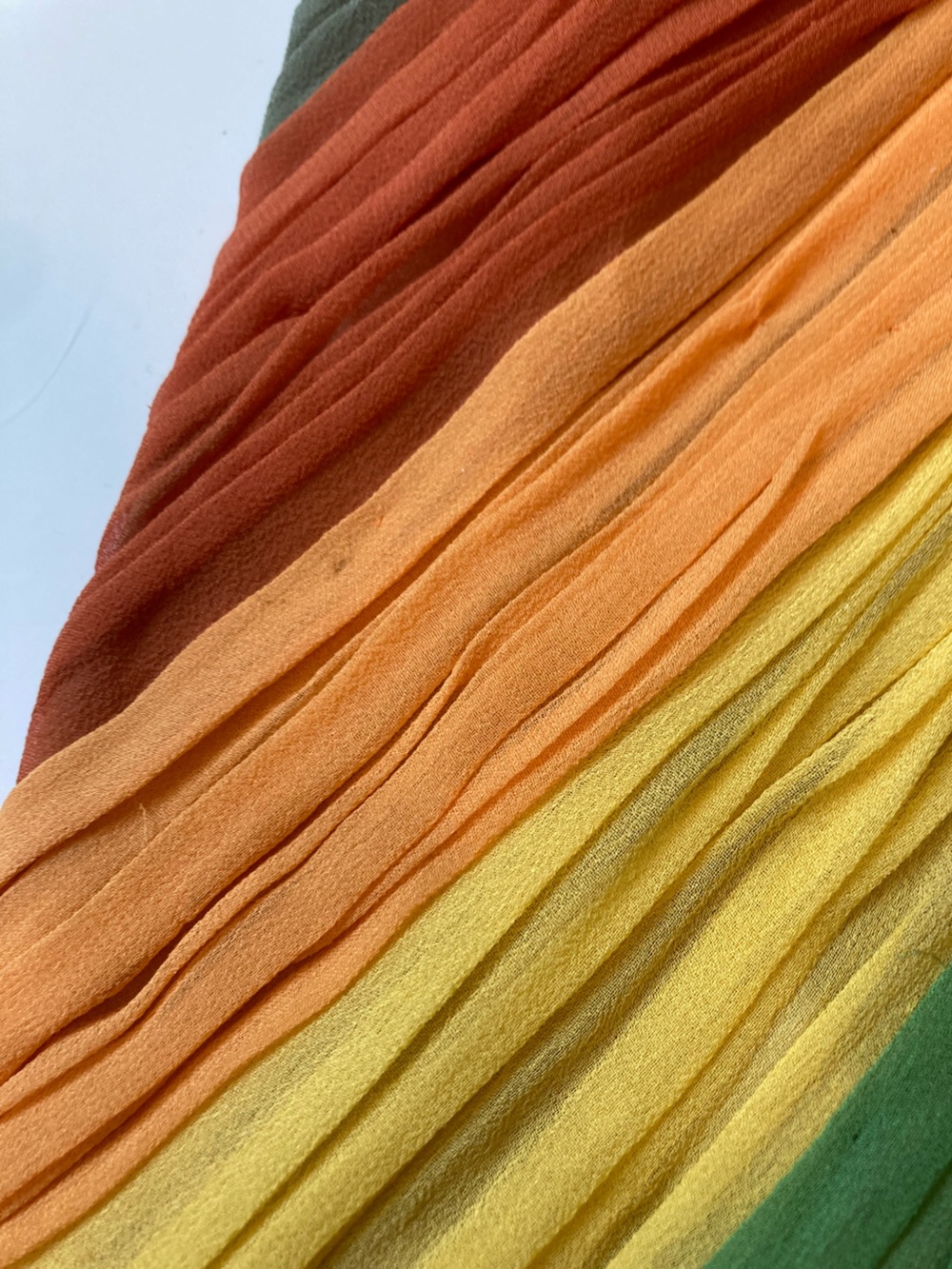 Mandalay 100% Silk Rainbow Stripe Mini Sheath Dress Beaded Strap Sleeveless NWT - Picture 6 of 16